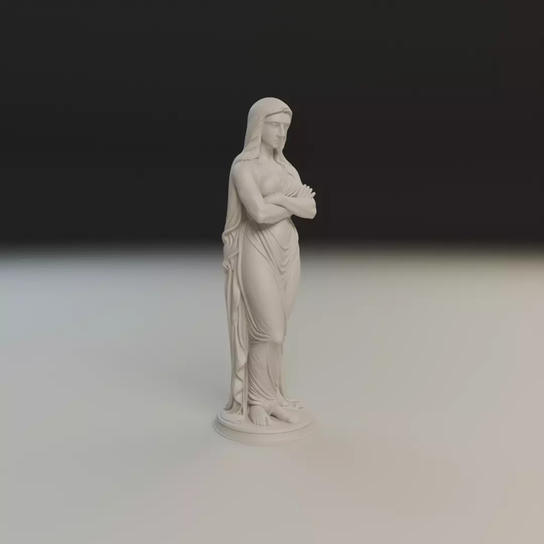 statue 3D print model_12