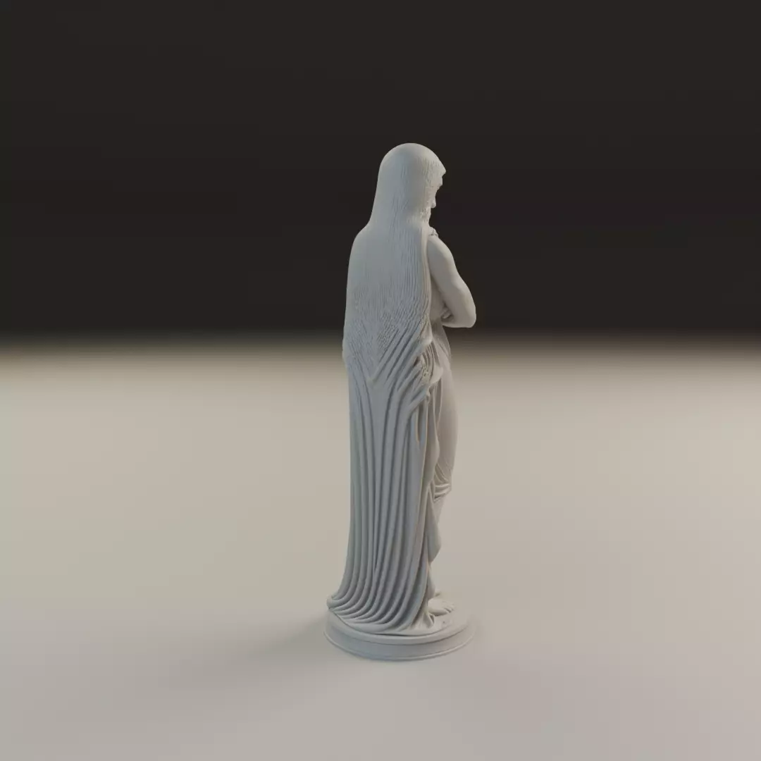 statue 3D print model_14