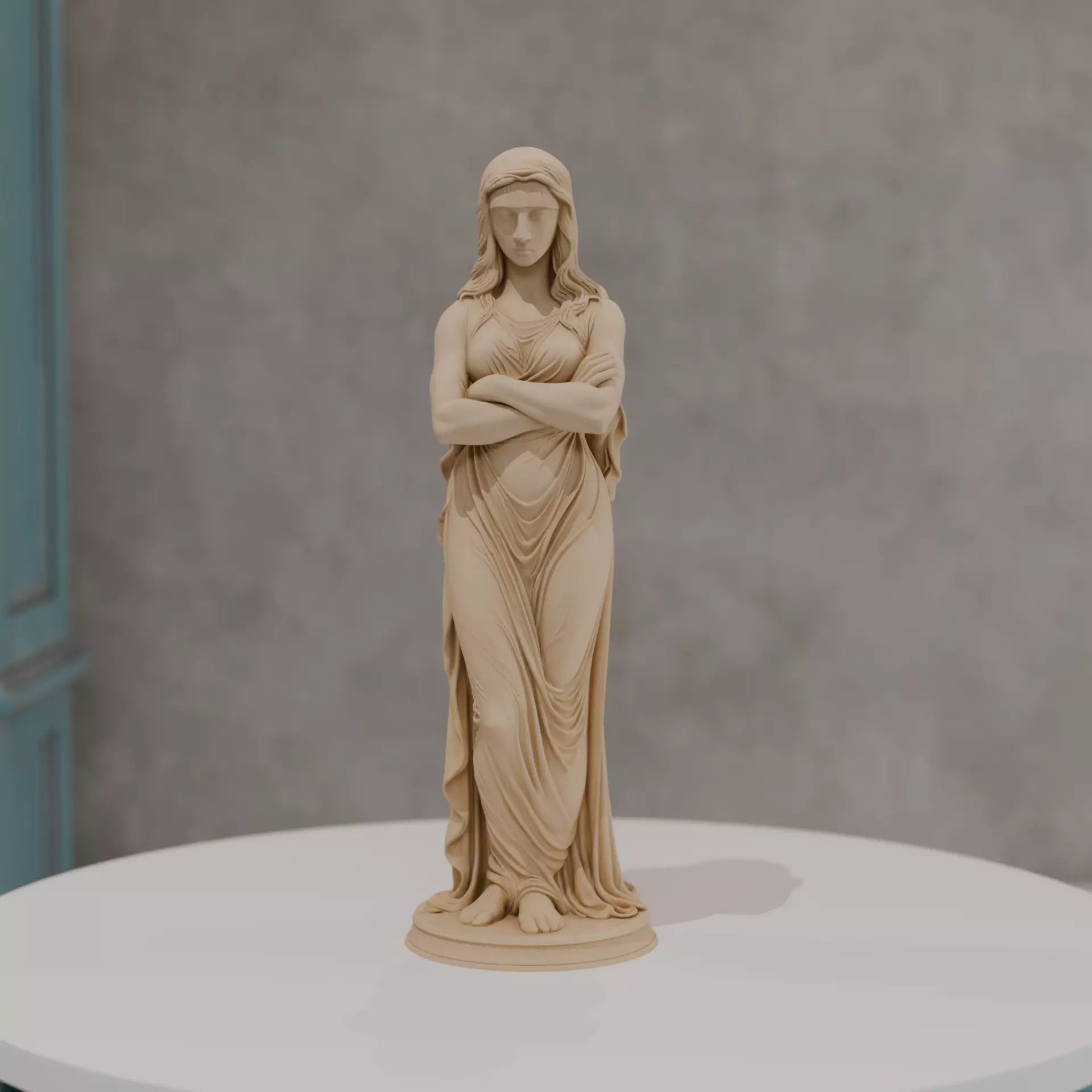 statue 3D print model_0