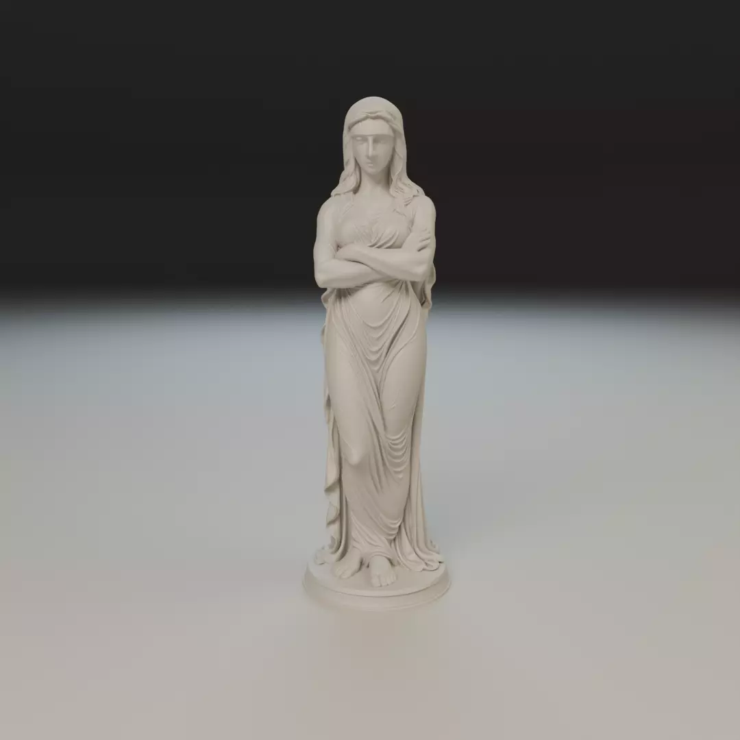 statue 3D print model_16
