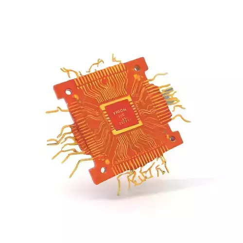 Orange Circuit Chip model pack