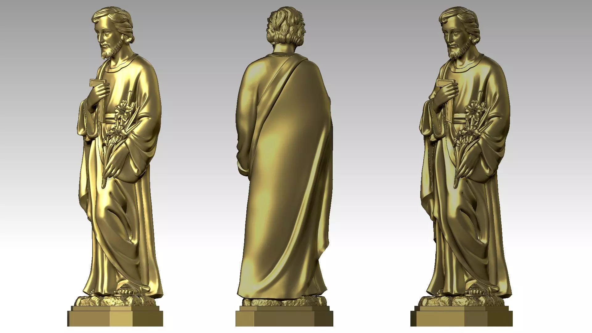 Saint Joseph 3D print model_7