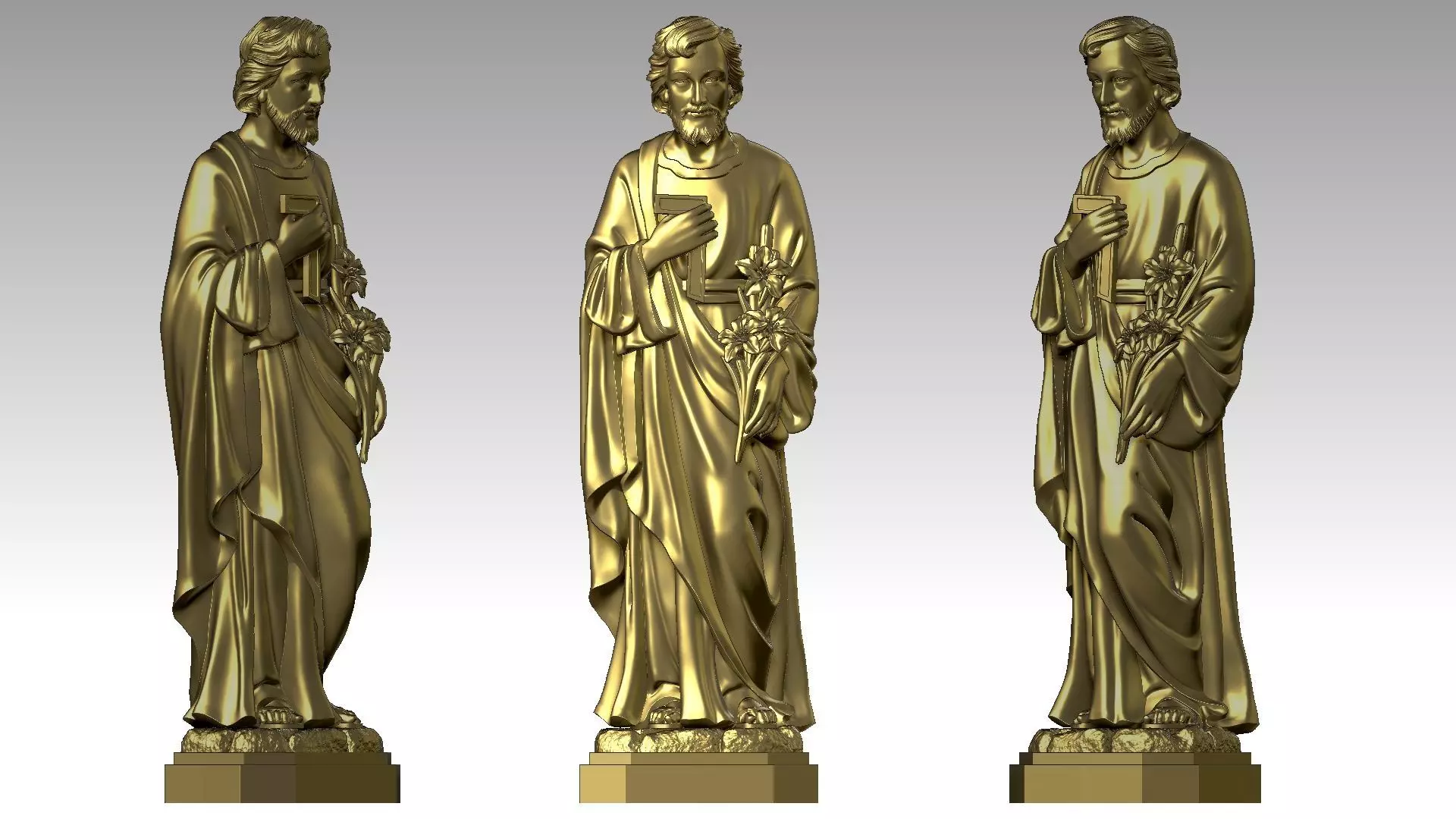 Saint Joseph 3D print model_0