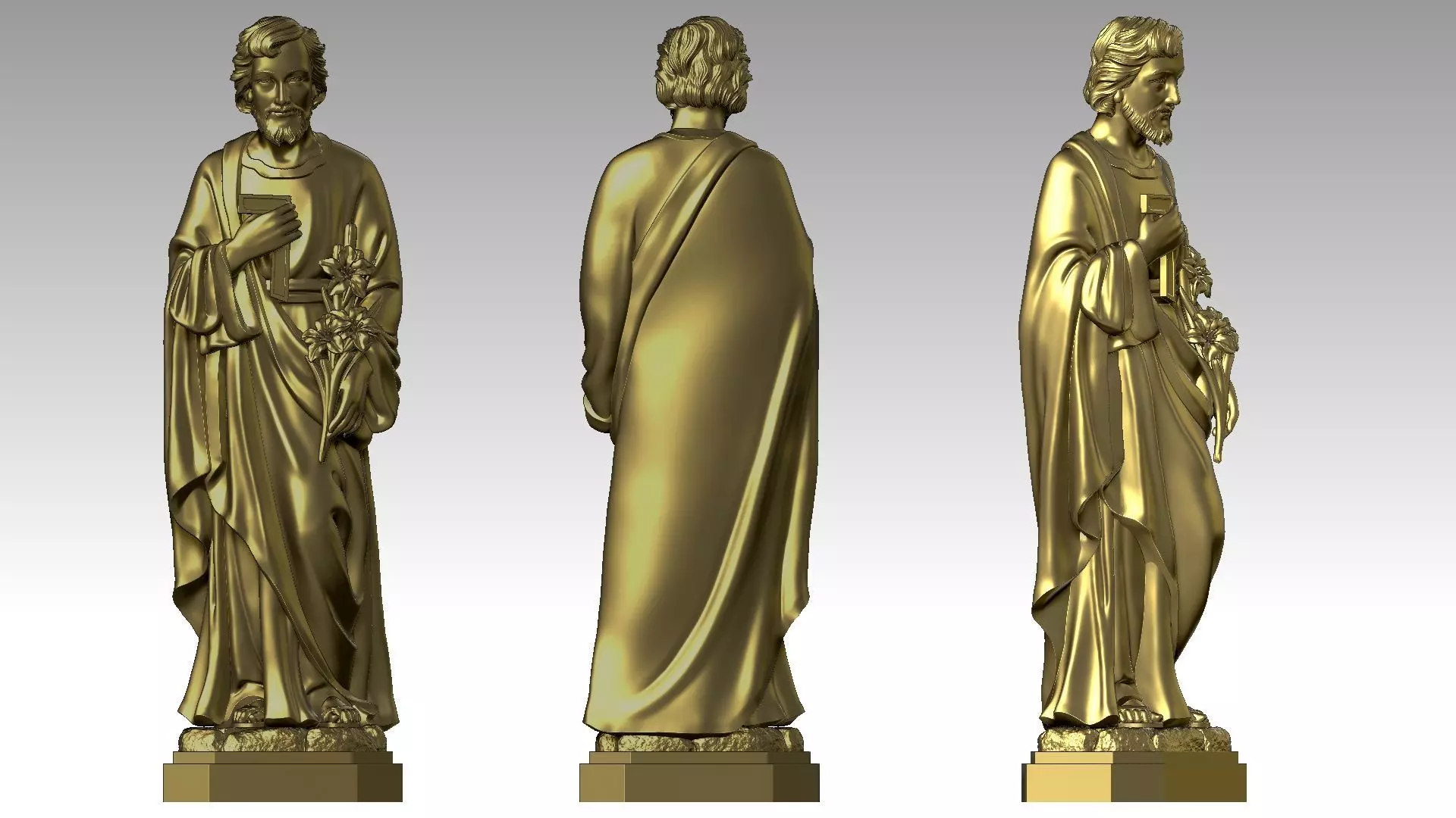 Saint Joseph 3D print model_1