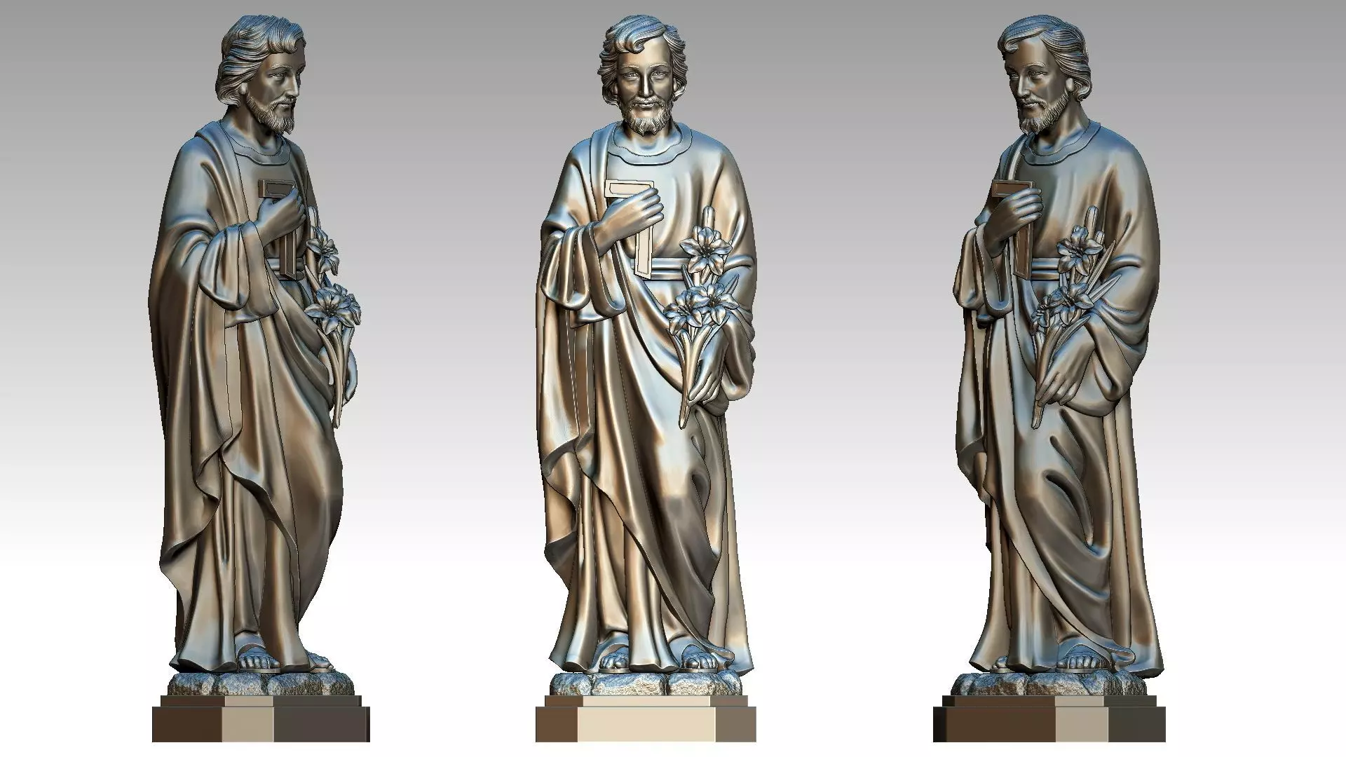 Saint Joseph 3D print model_5