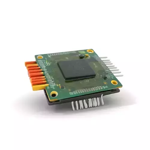 Green Circuit Board model pack Low-poly 3D model