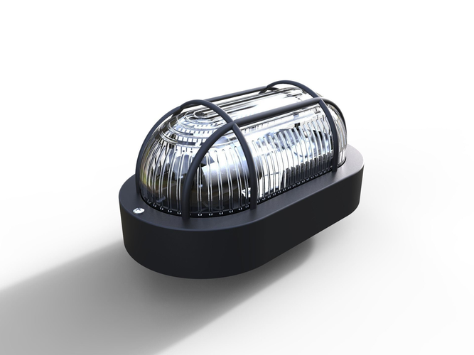 Simple Bulkhead light 3D model