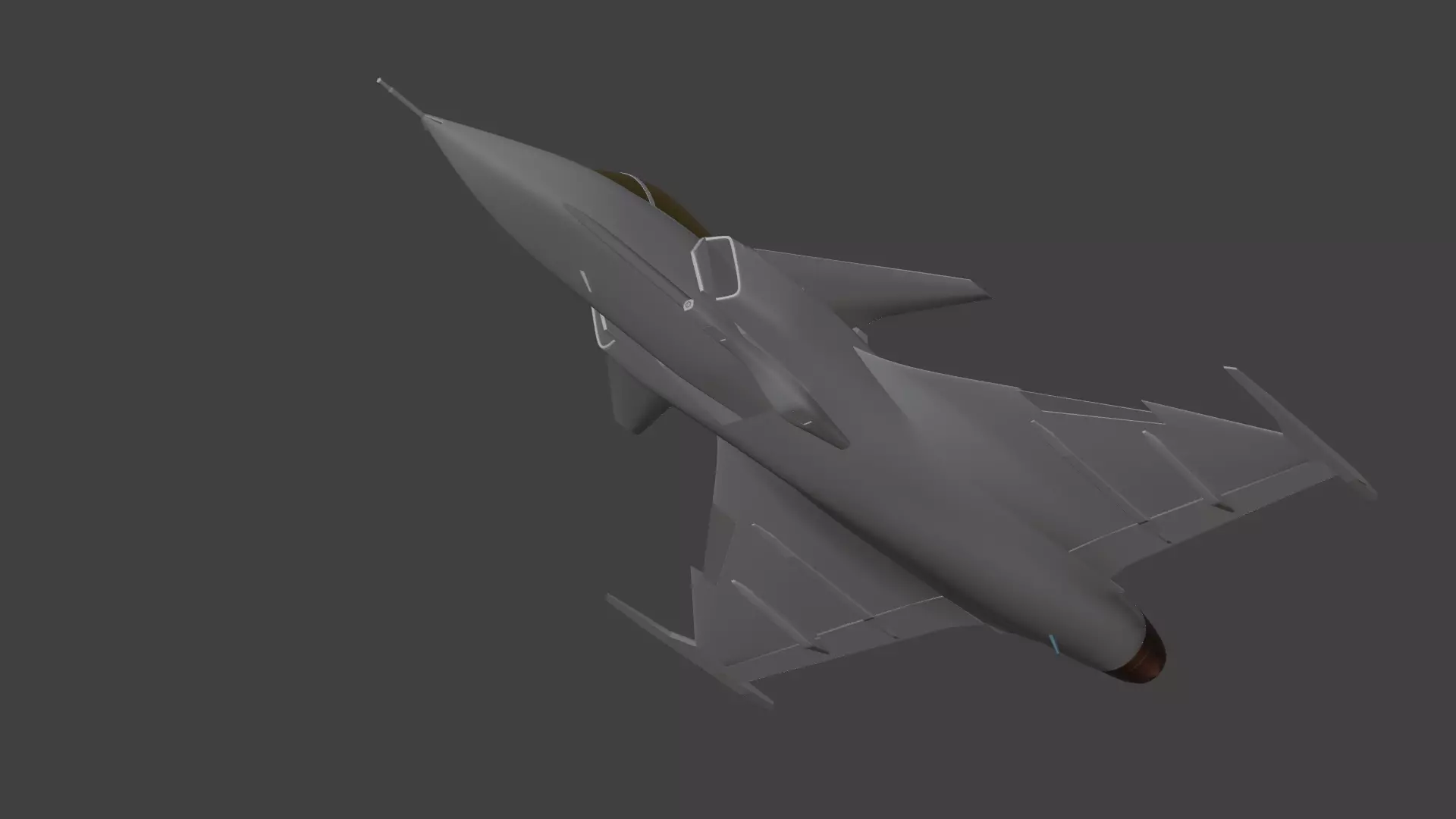 JAS 39 Gripen 3D print model_2
