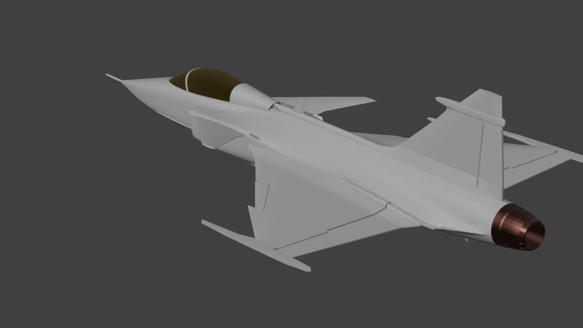 JAS 39 Gripen 3D print model_0