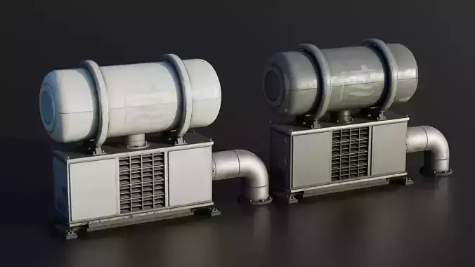 Industrial Tank - Industrial Machine - Type D Low-poly 3D model