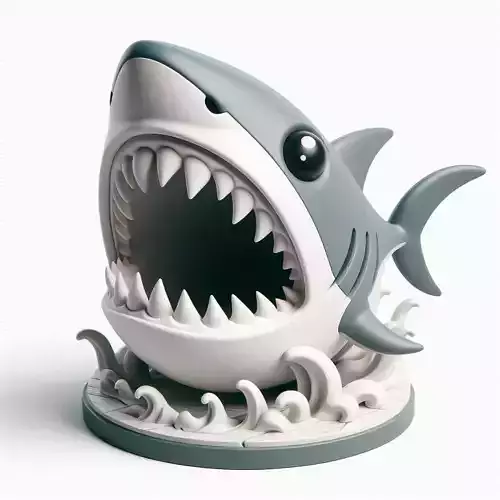 Horror Shark Creature 3D Model