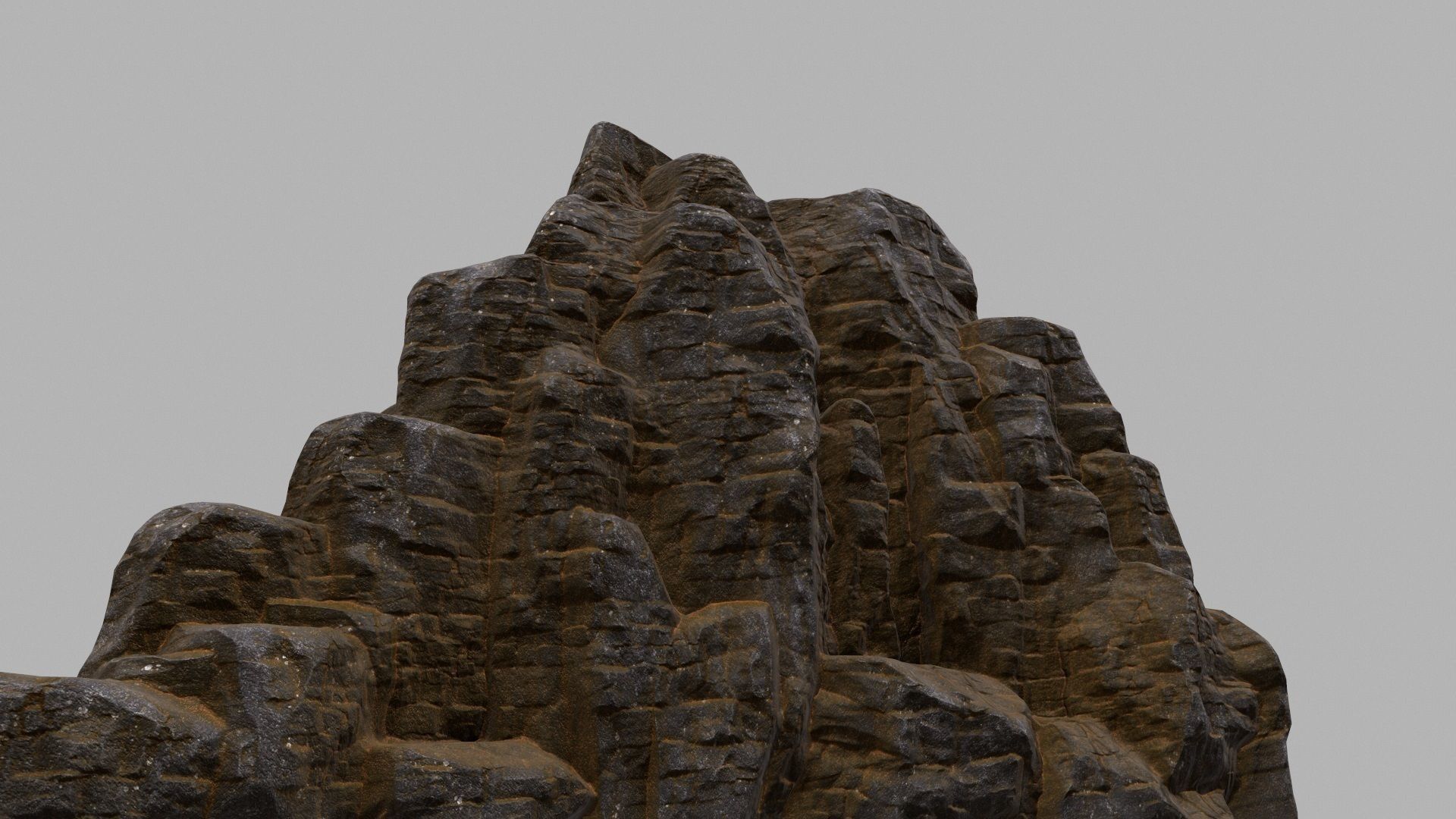 Rock formation Low-poly 3D model_7
