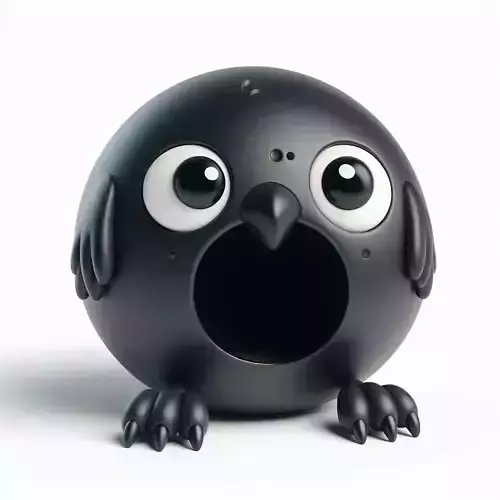 Parrot-Shaped 3D Holder Model