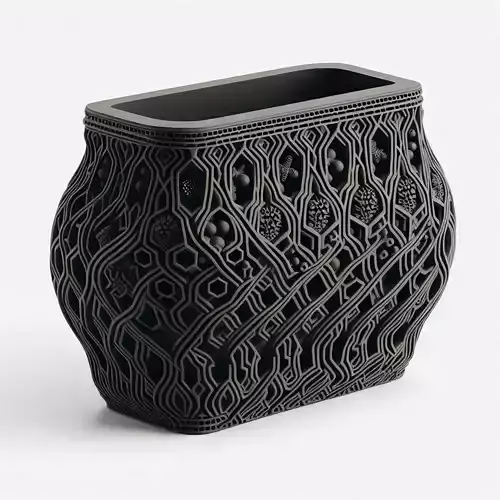 Voronoi Style Modern Decorative Pot