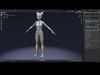 Stylized Girl Body Base Mesh IK FK Face Rig Game Animation Ready Low-poly 3D model_2