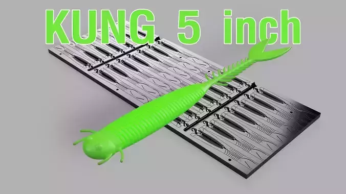 MOLD KUNG 5 inch STL STEP FILE FOR CNC AND 3D PRINT 