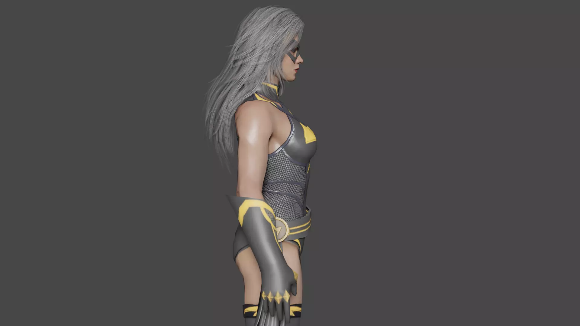 Ms Marvel Low-poly 3D model_3