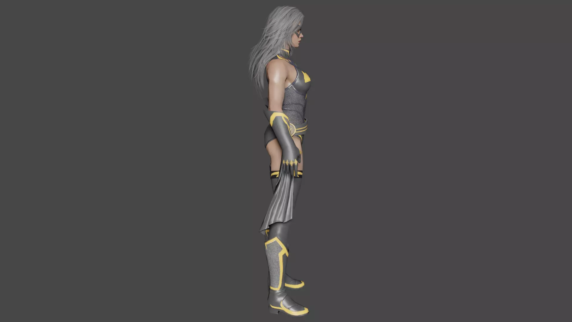 Ms Marvel Low-poly 3D model_2