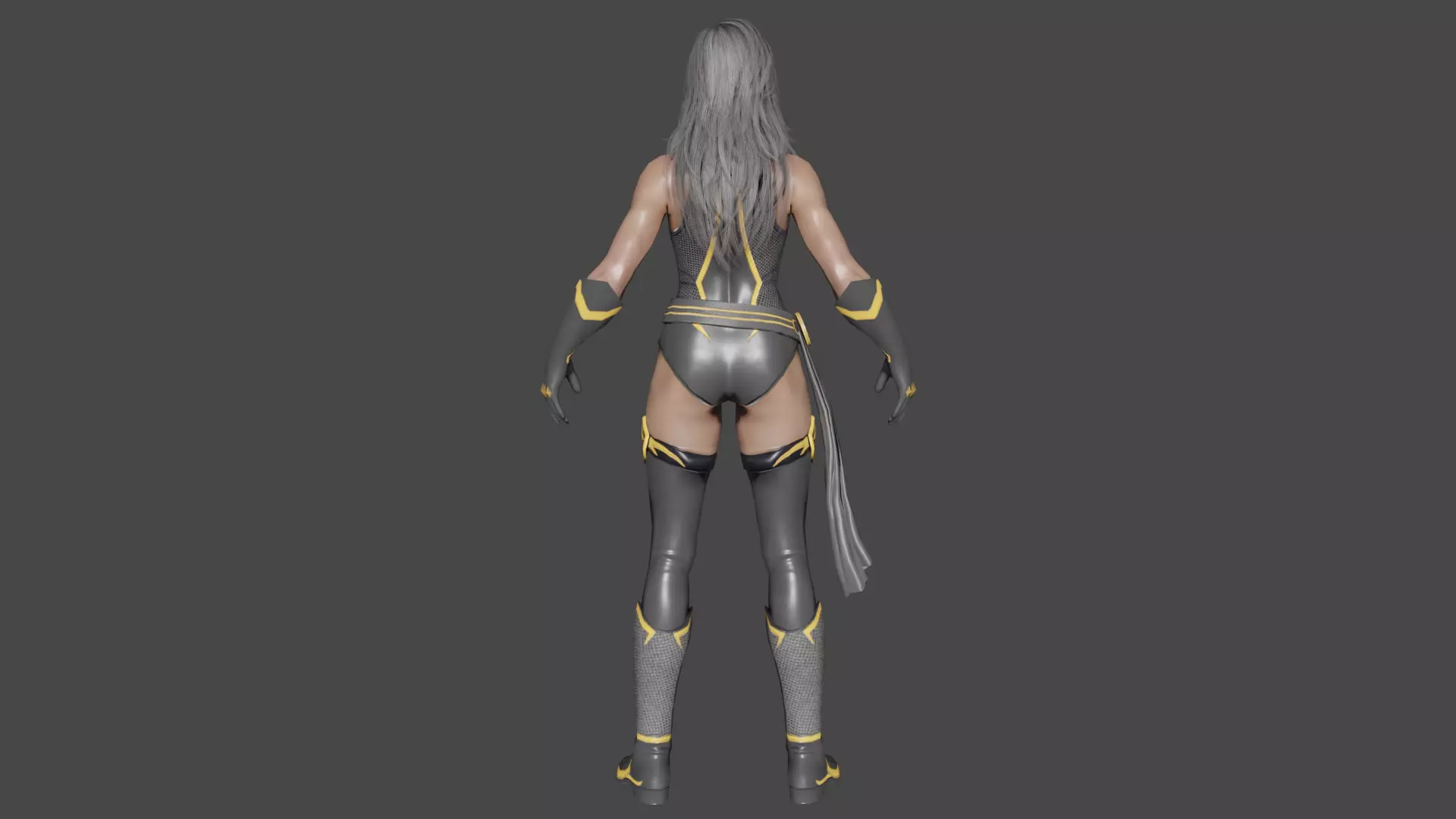 Ms Marvel Low-poly 3D model_4
