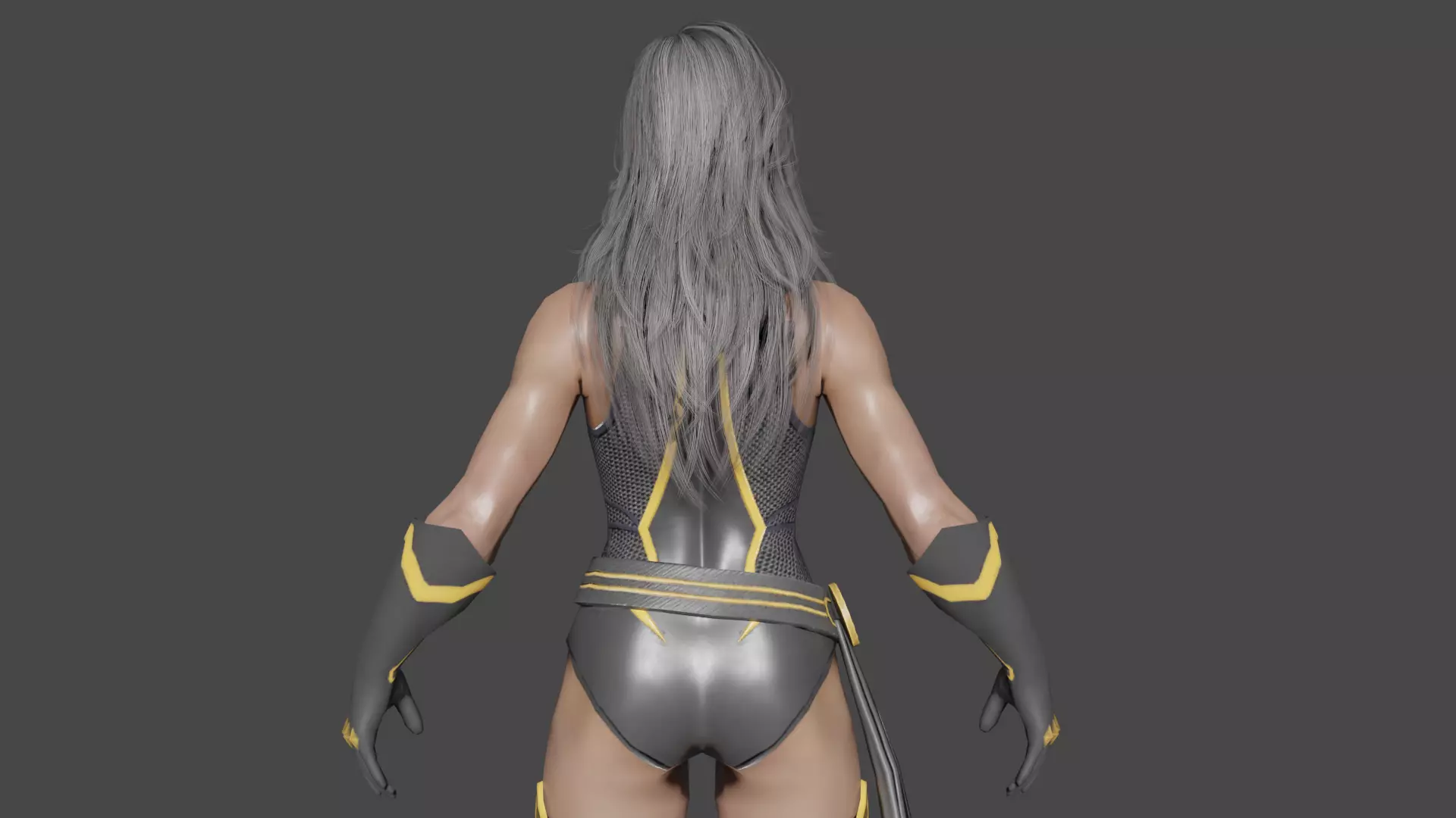 Ms Marvel Low-poly 3D model_5