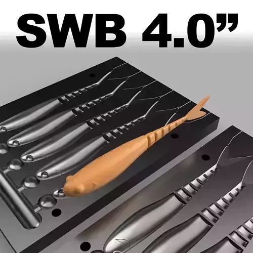 MOLD SWB 4 inch STL STEP FILE FOR CNC AND 3D PRINT