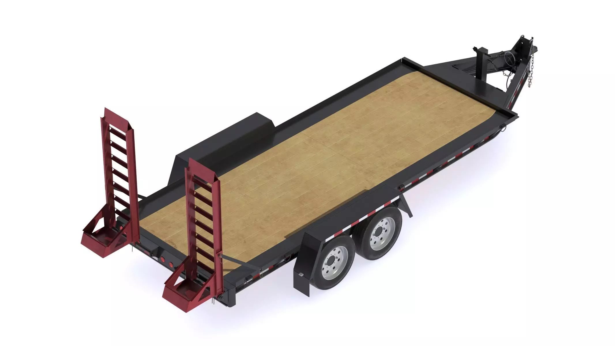 Towmaster T-16D Drop Deck trailer 3D model_5