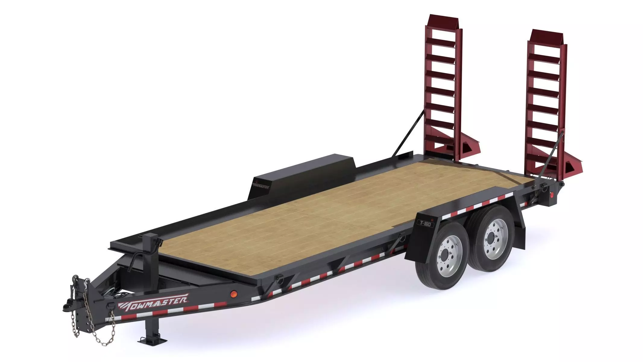 Towmaster T-16D Drop Deck trailer 3D model_0