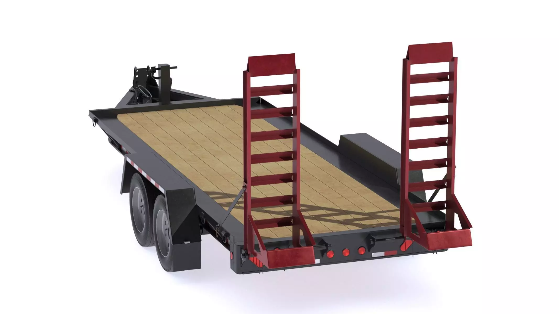 Towmaster T-16D Drop Deck trailer 3D model_4