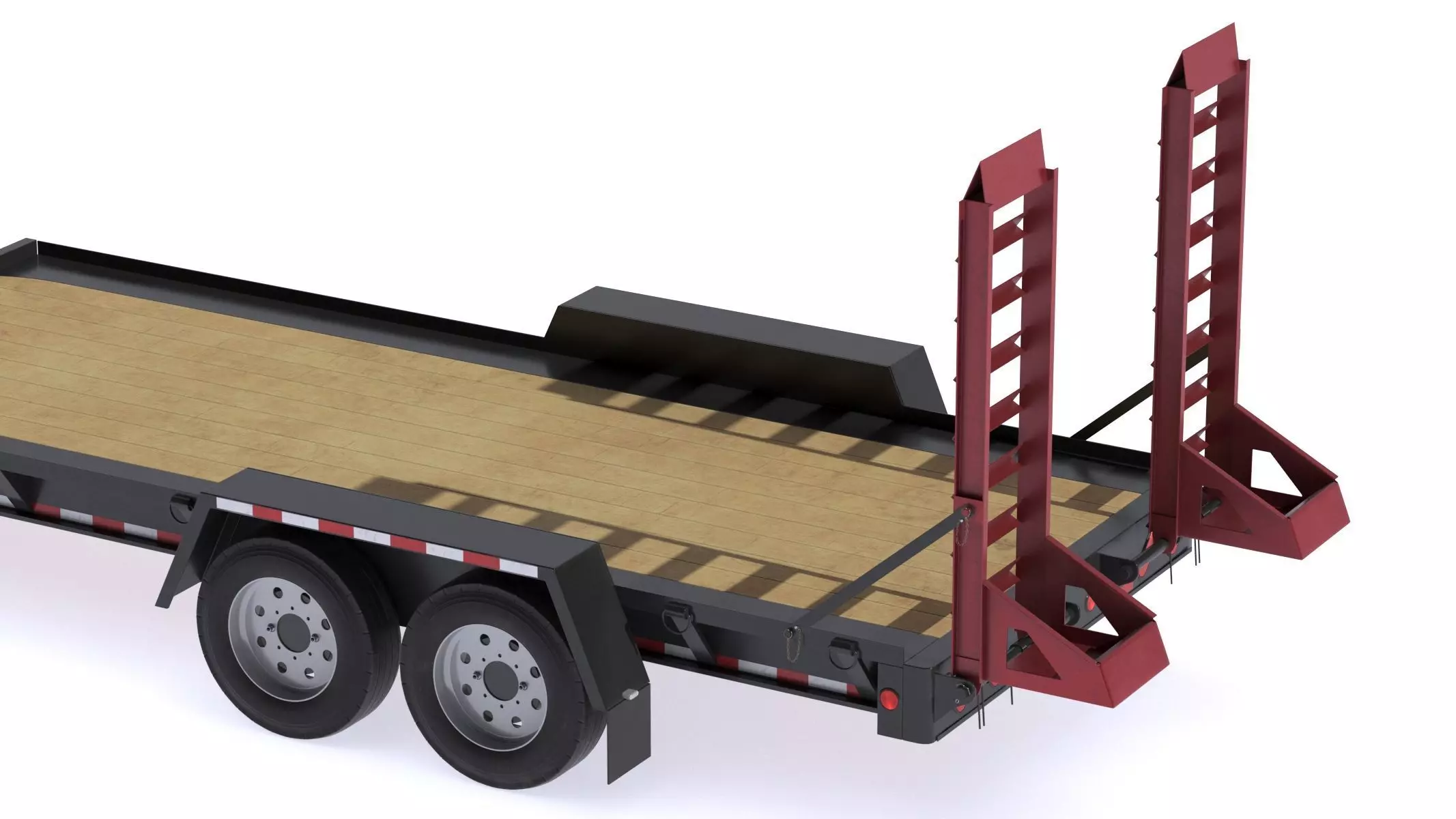 Towmaster T-16D Drop Deck trailer 3D model_7