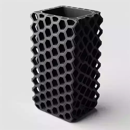 Voronoi Style Vase 3D Printable Model