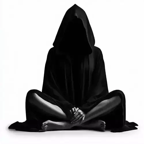 Black Hoodie Girl Horror 3D Model