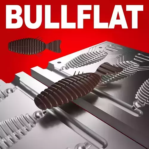 MOLD BULLFLAT STL STEP FILE FOR CNC AND 3D PRINT
