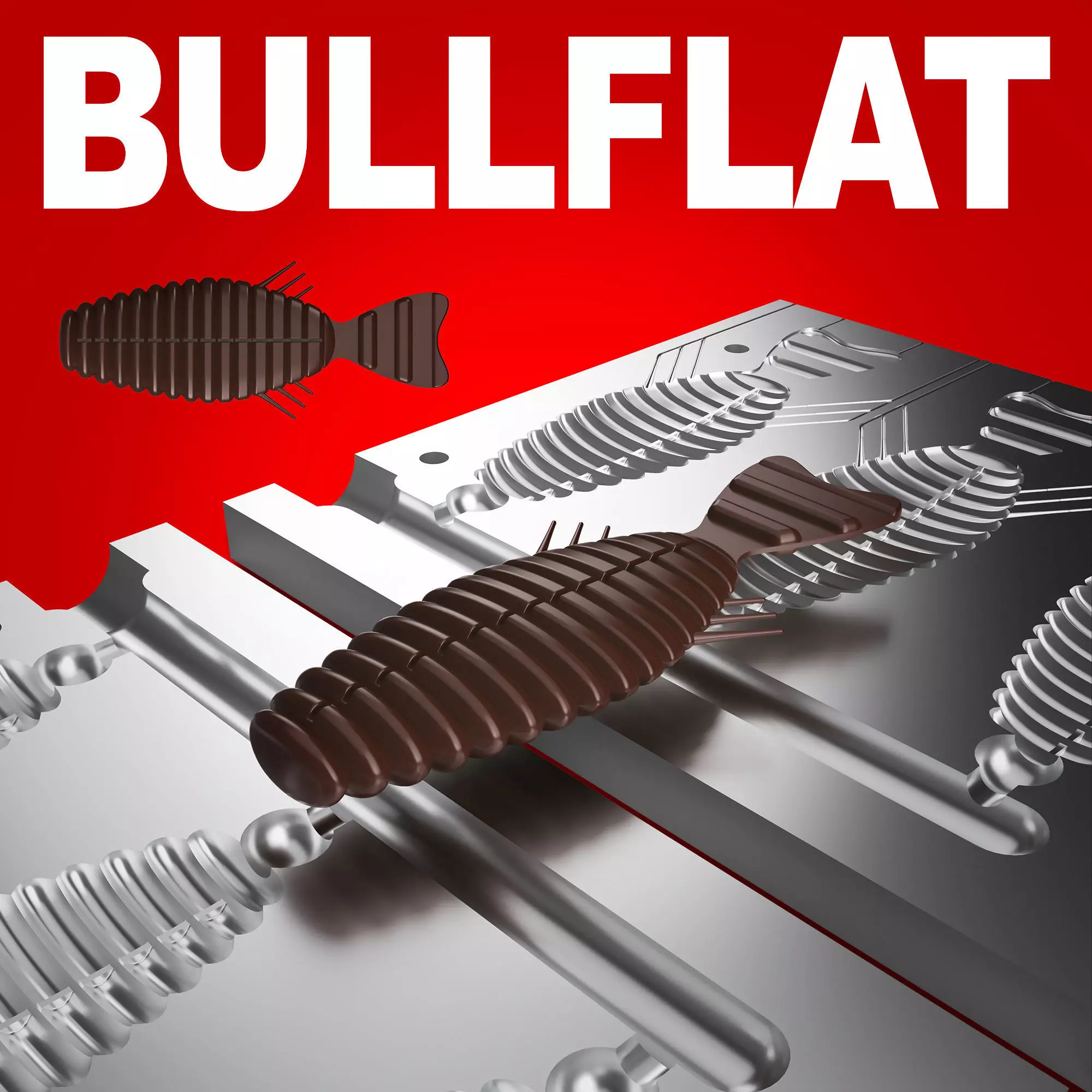 MOLD BULLFLAT STL STEP FILE FOR CNC AND 3D PRINT 3D print model_0