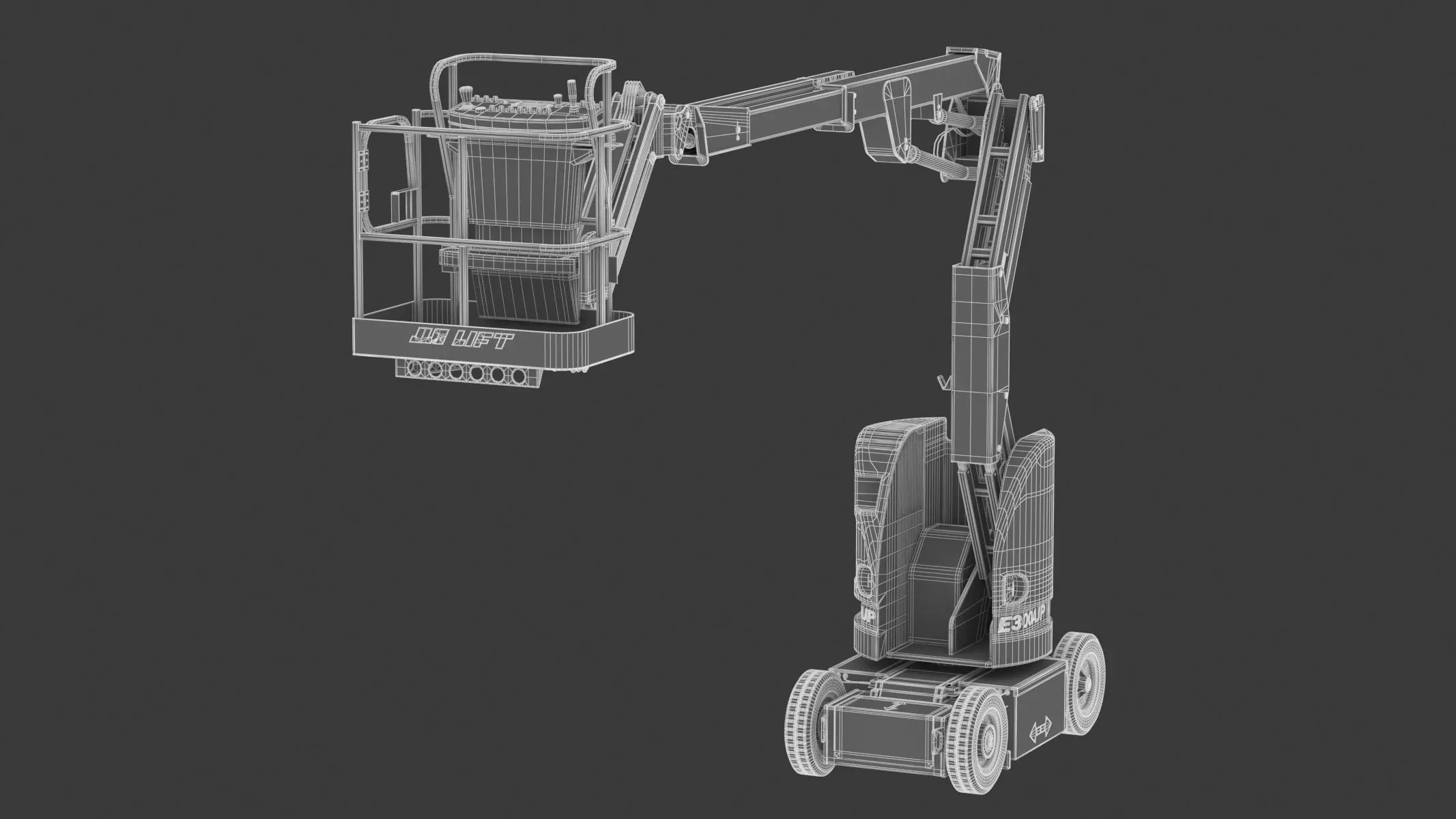 JLG E300AJP Articulating Boom Lift 3D model_21