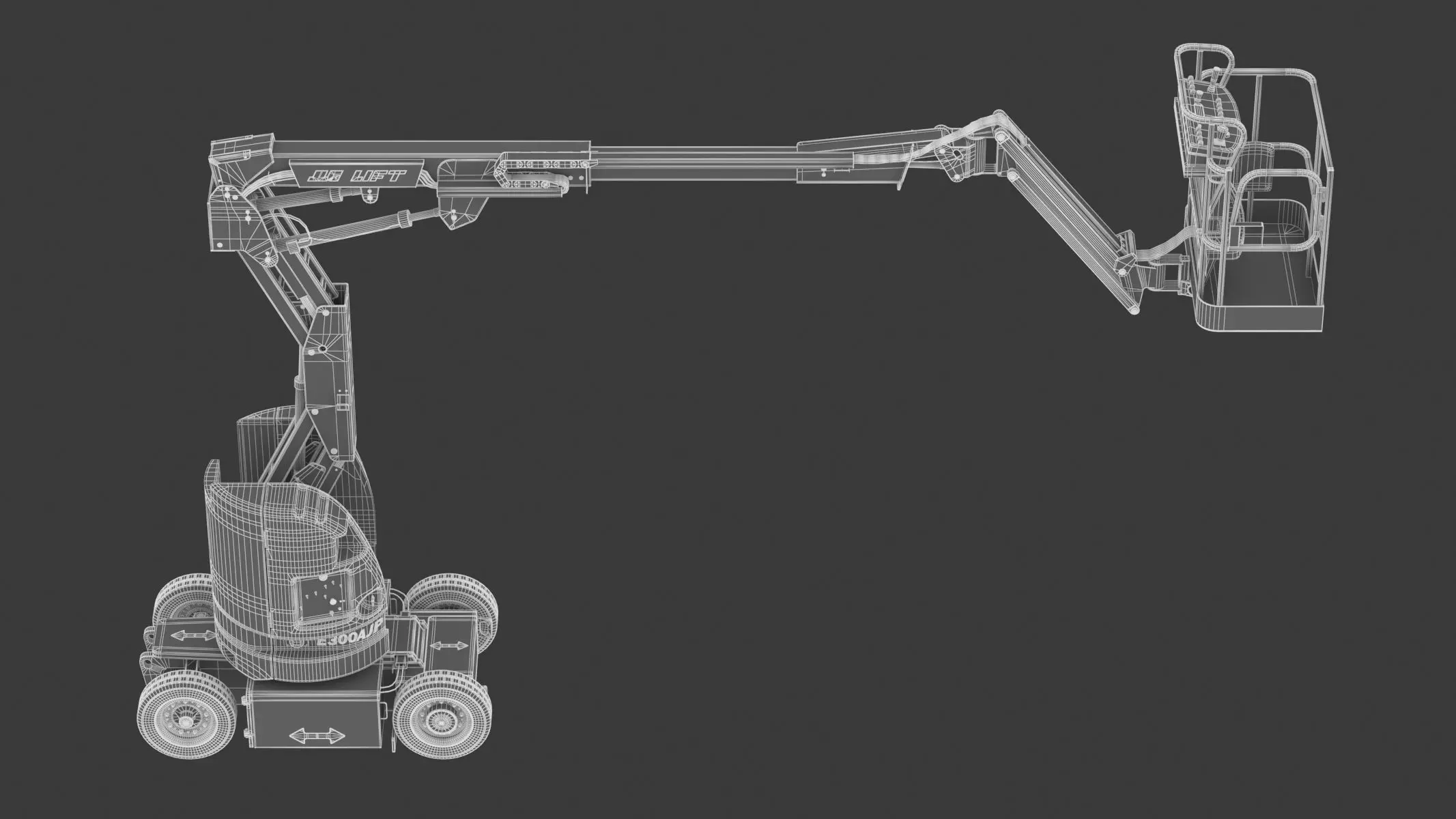 JLG E300AJP Articulating Boom Lift 3D model_1