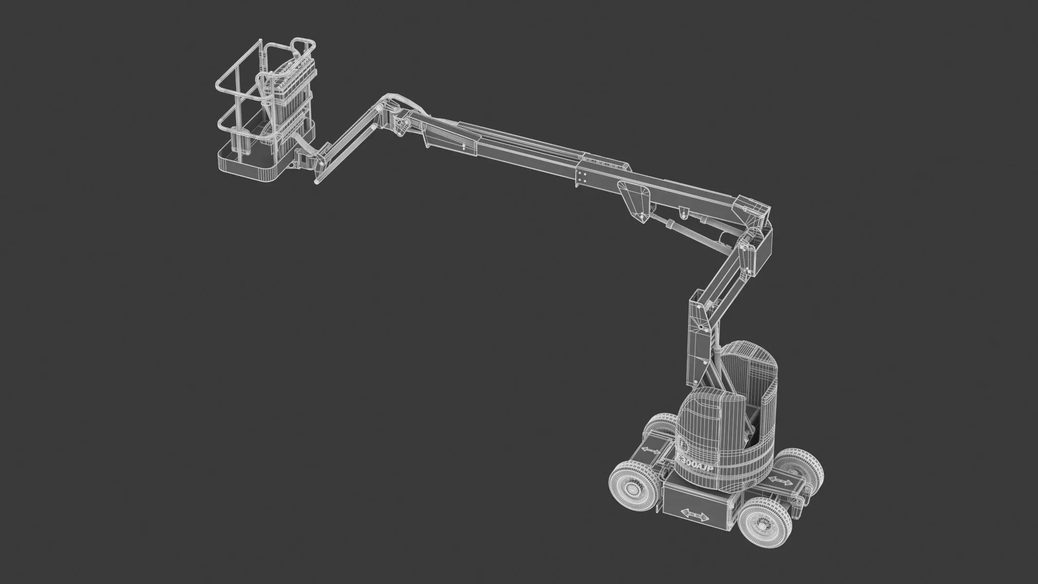 JLG E300AJP Articulating Boom Lift 3D model_20