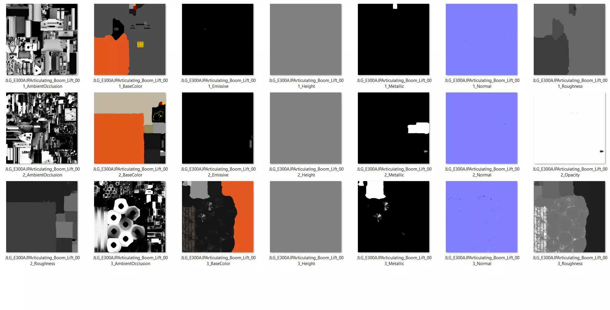 JLG E300AJP Articulating Boom Lift 3D model_10