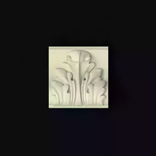 carved pilaster 3D model