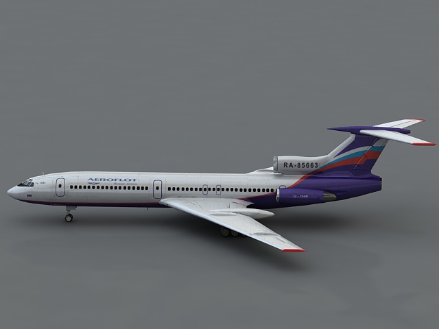 Tu 154m 3D model_2