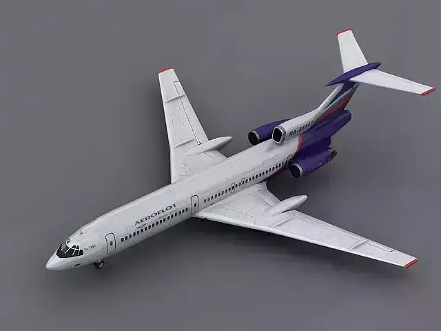 Tu 154m 3D model