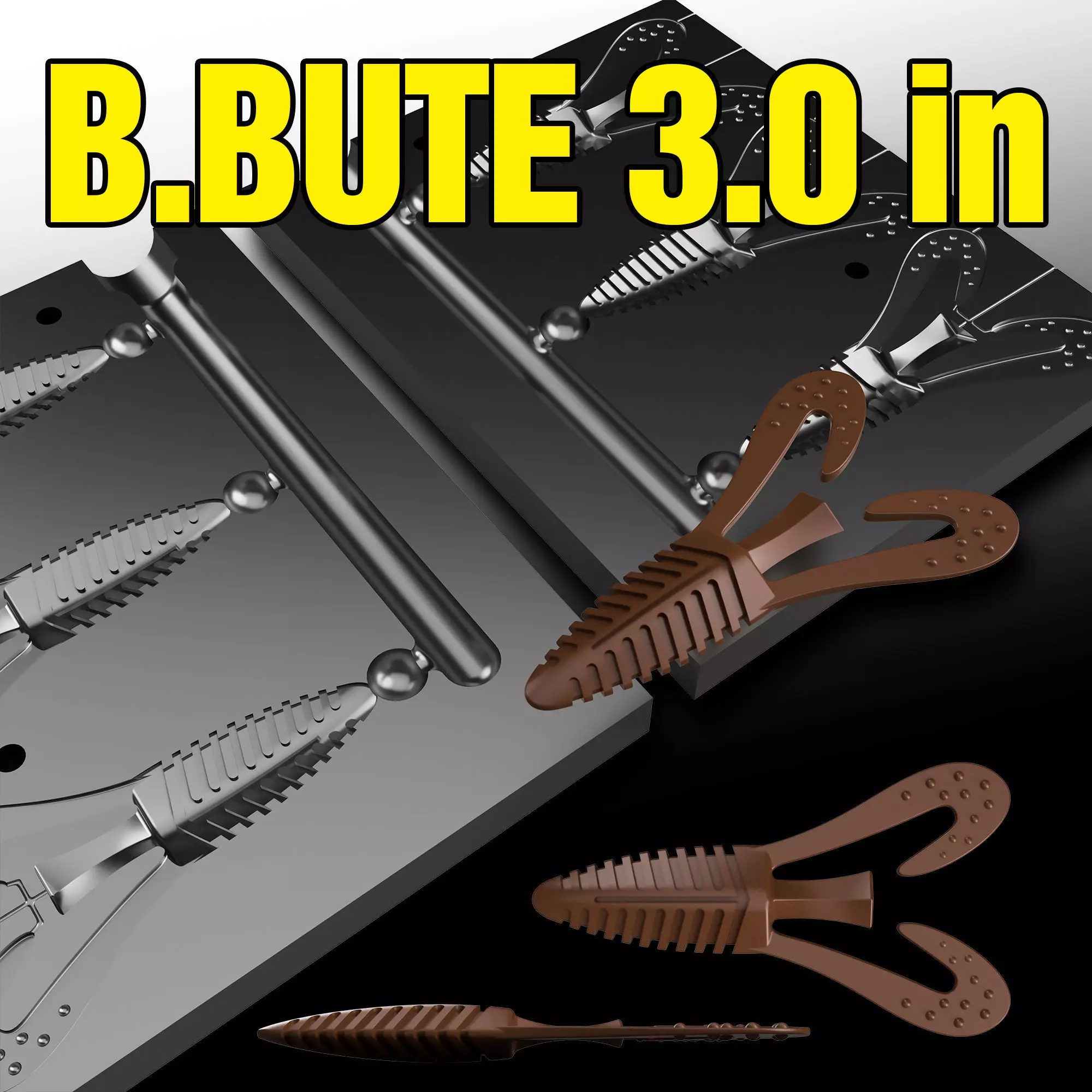 MOLD B BUTE 3 inch 3D print model_0