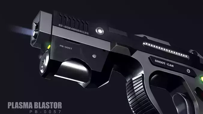 weapon Plasma Blastor Pistol  Shooter