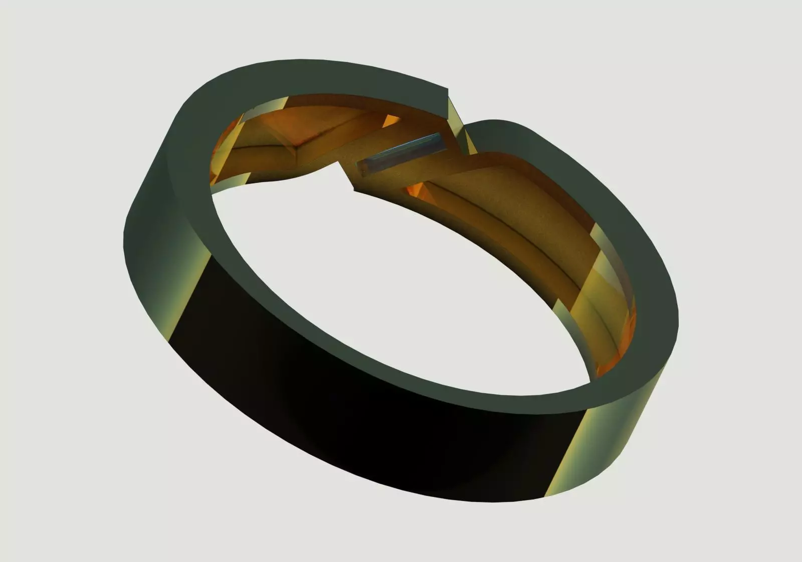  Modern Minimalist stl 3dm Ring model mr0296 3D print model_11