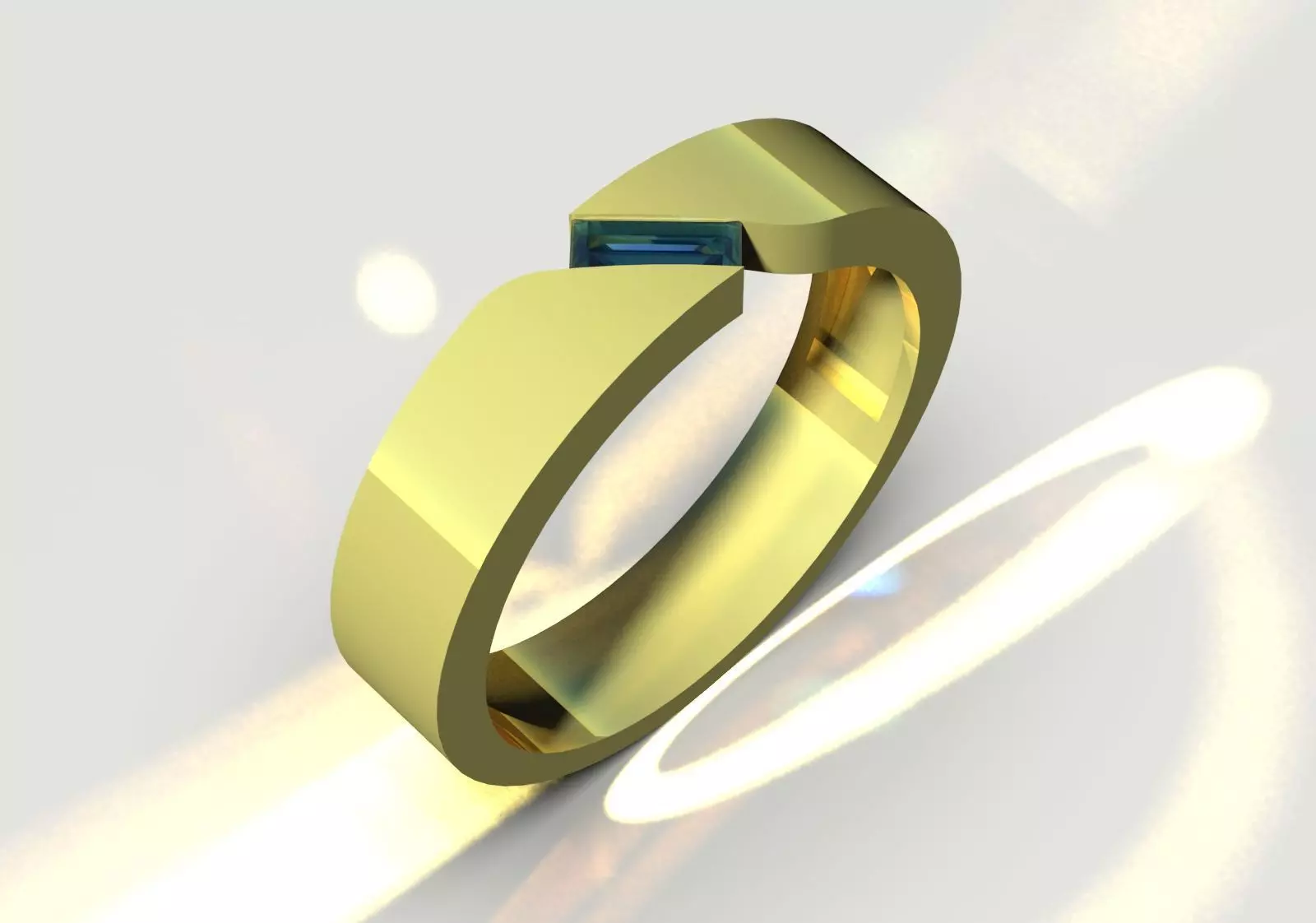  Modern Minimalist stl 3dm Ring model mr0296 3D print model_1