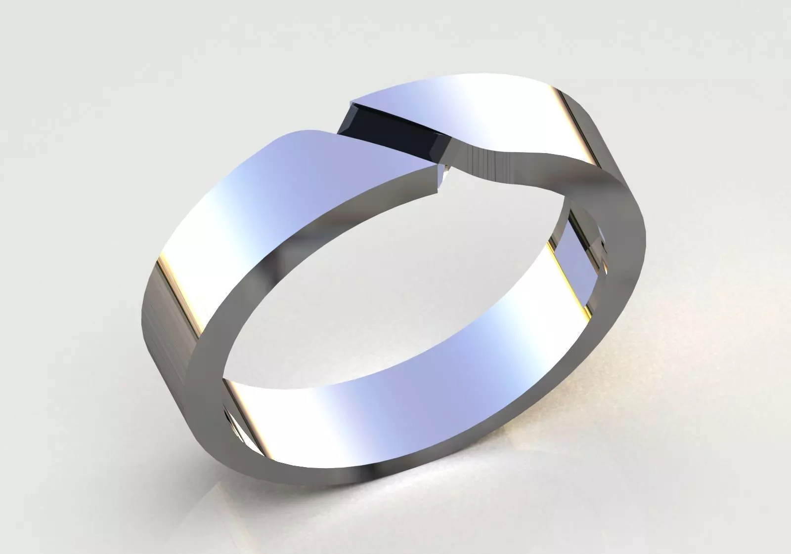  Modern Minimalist stl 3dm Ring model mr0296 3D print model_14