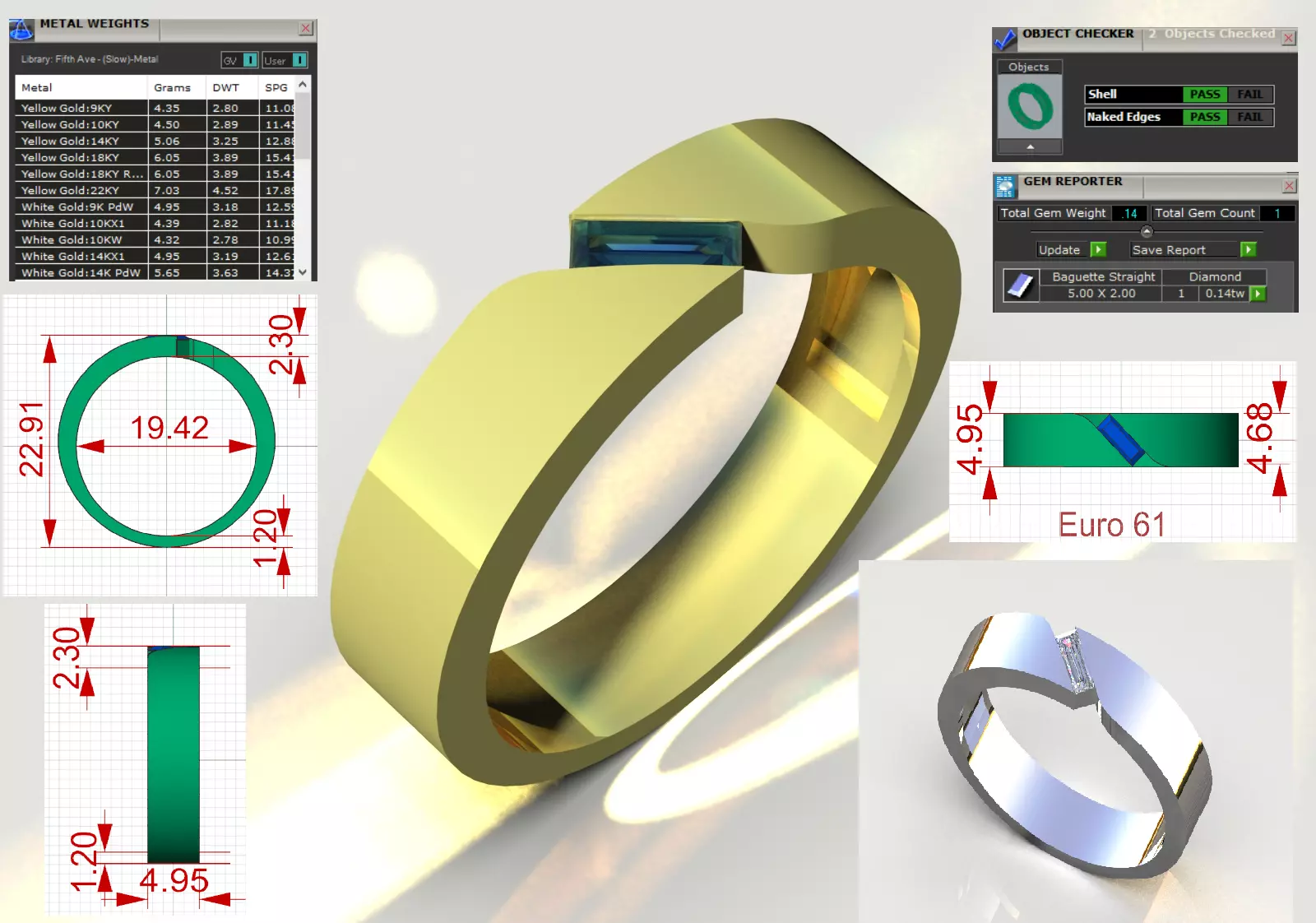  Modern Minimalist stl 3dm Ring model mr0296 3D print model_0
