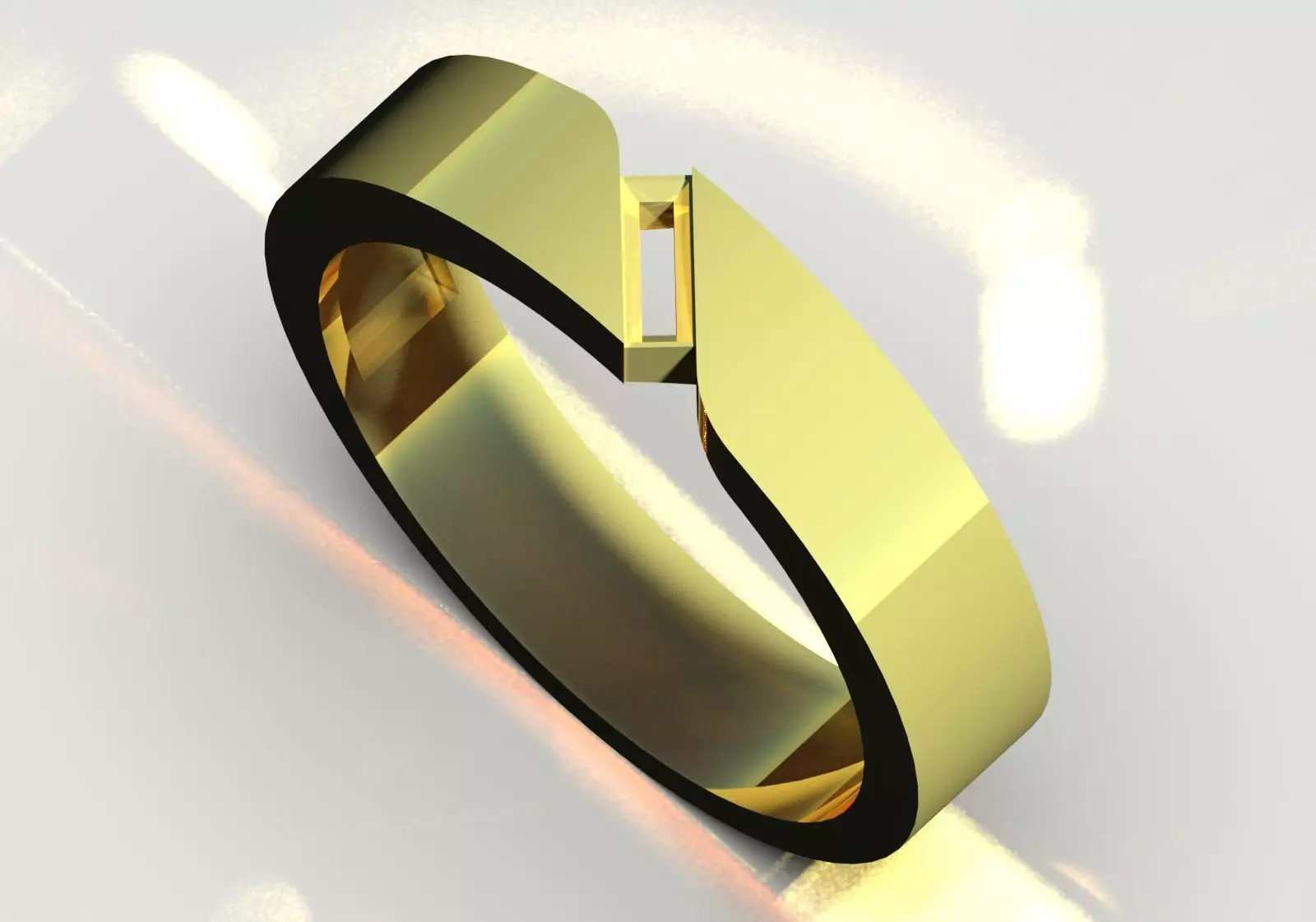  Modern Minimalist stl 3dm Ring model mr0296 3D print model_12