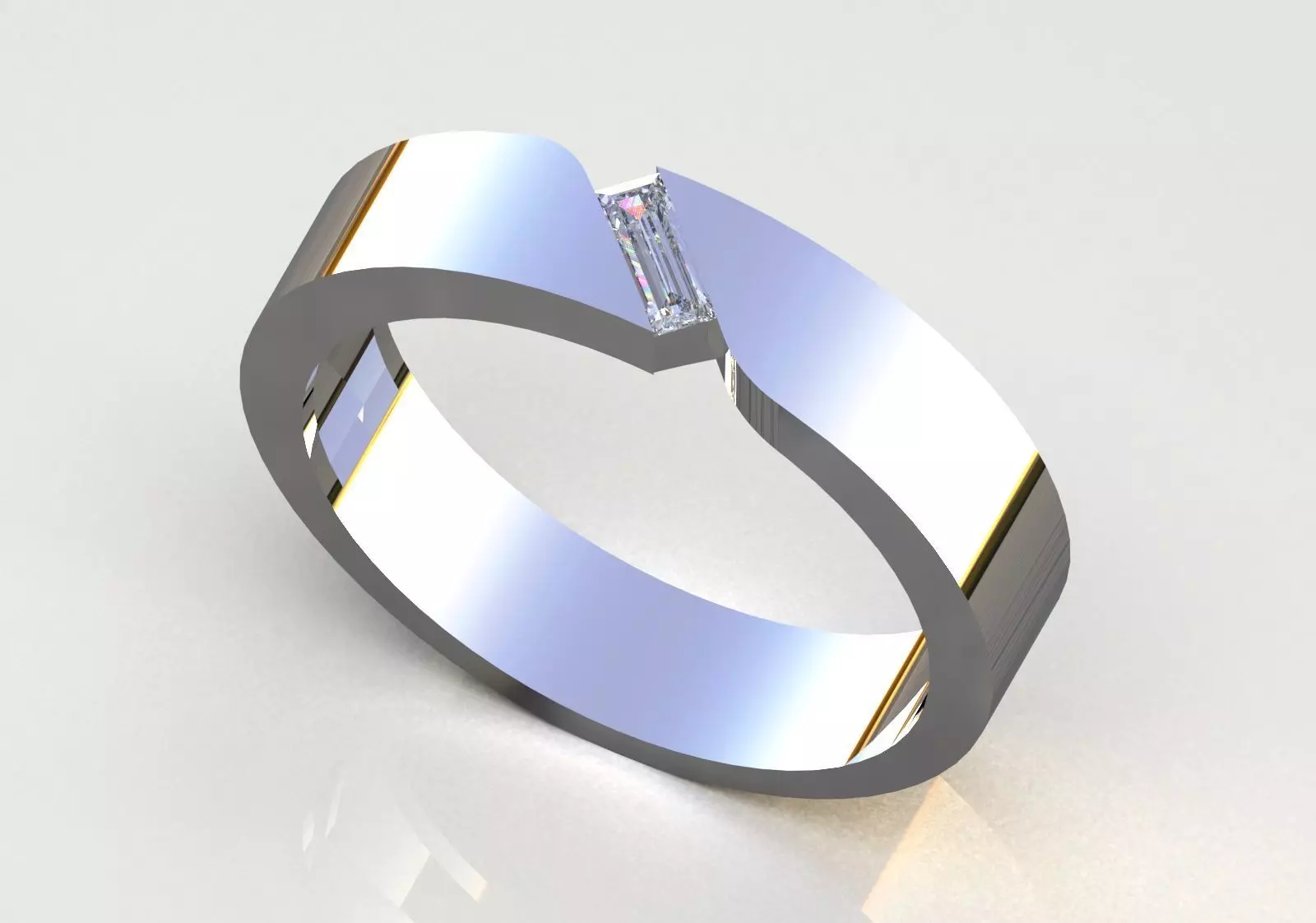  Modern Minimalist stl 3dm Ring model mr0296 3D print model_13