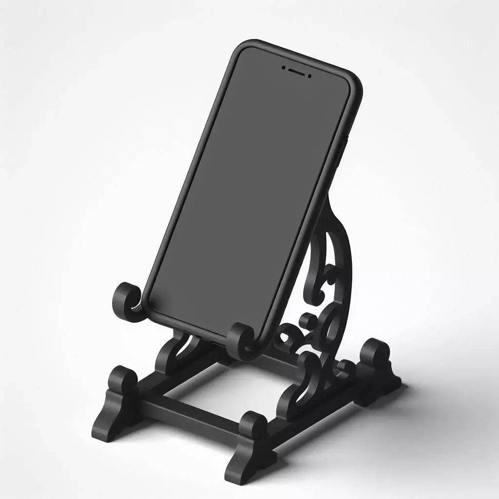 Fixed Mobile Stand Stable 3D Printed Phone Holder 3D print model