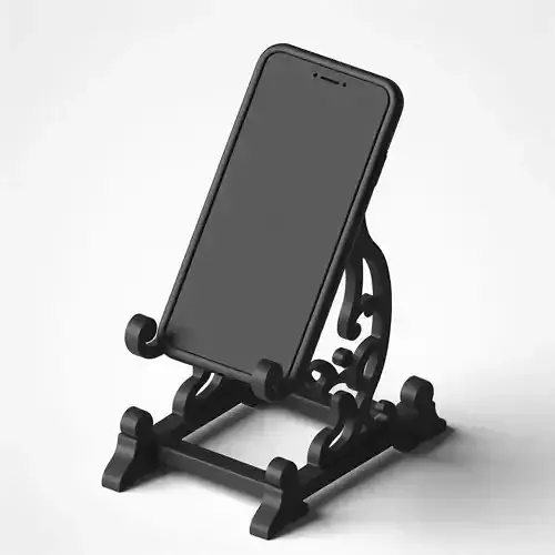 Fixed Mobile Stand Stable 3D Printed Phone Holder